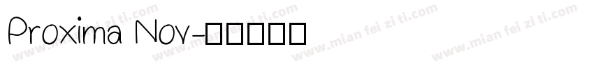 Proxima Nov字体转换